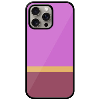 Sober Gold Strip Design Metal TPU Printed Case