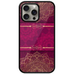 Decorative Semicircle Mandala Art Metal TPU Printed Case