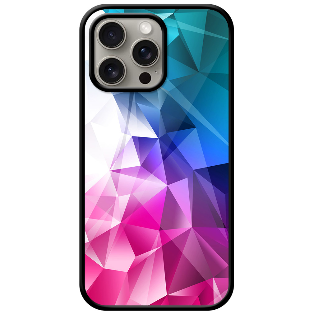 Elegant Crystal Graphic Design Metal TPU Printed Case