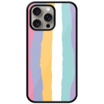 Colorful Rainbow Pattern Metal TPU Printed Case