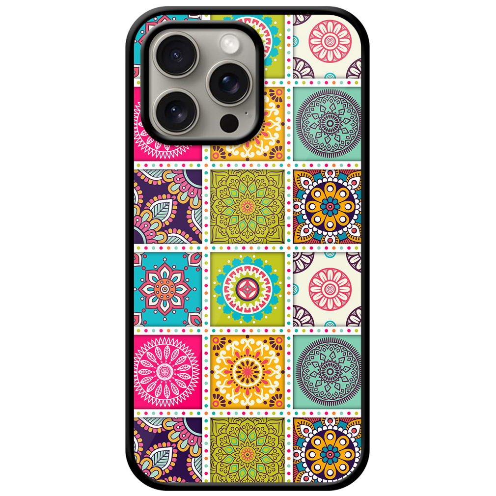 Decorative Rangoli Pattern Design Metal TPU Printed Case