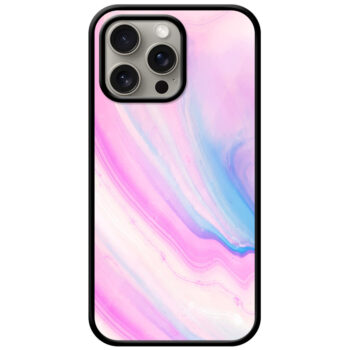 Alluring Liquid Marble Illustration Metal TPU Printed Case