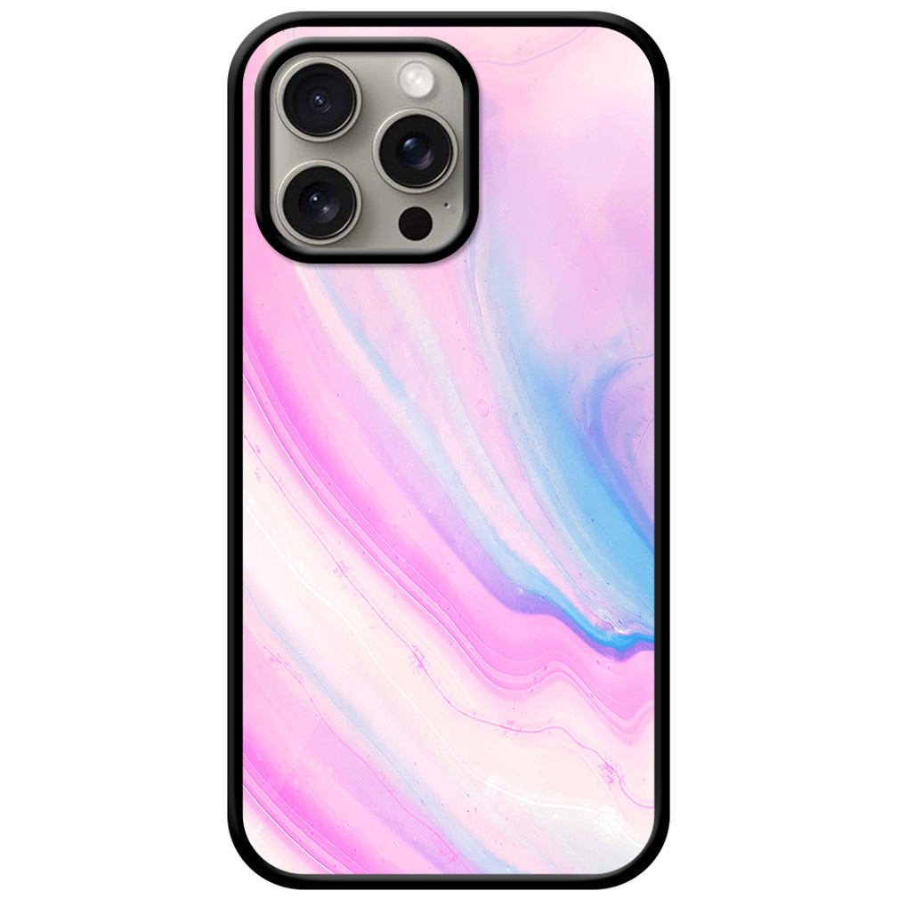 Alluring Liquid Marble Illustration Metal TPU Printed Case