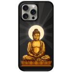 Lord Buddha Graphic Illustration Metal TPU Printed Case