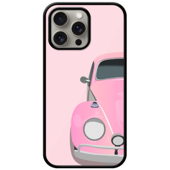 Classic Volksvagen Beetle Car Illustration Metal TPU Printed Case