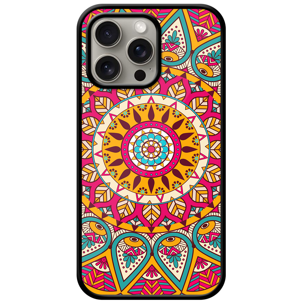 Mandala Artform Rangoli Pattern Metal TPU Printed Case
