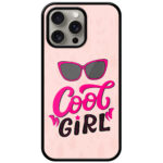 Cool Girl Stylish Vector Design Metal TPU Printed Case