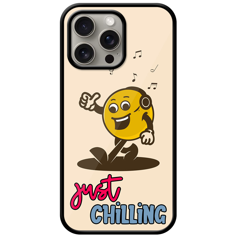 Just Chilling Music Vector Art Metal TPU Printed Case