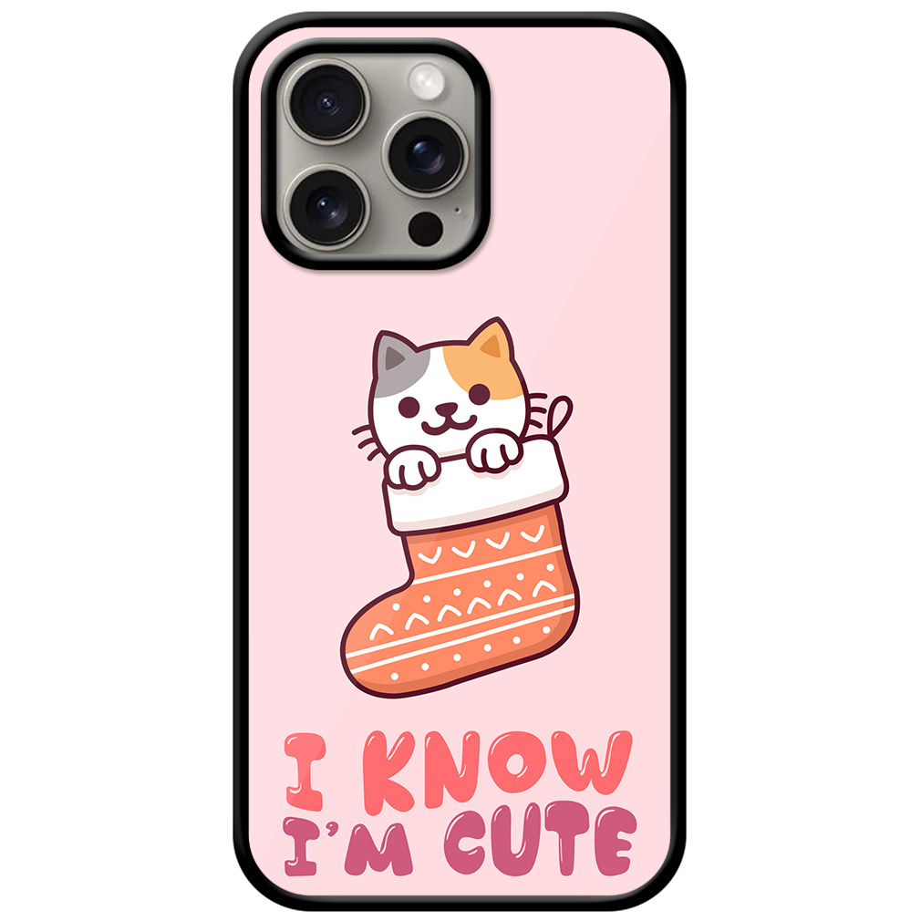 Cool Cat Christmas Stocking Artwork Metal TPU Printed Case