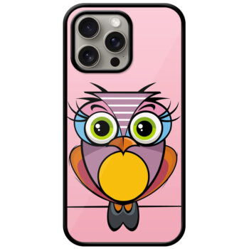 Cute Cartoon Owl Clipart Metal TPU Printed Case