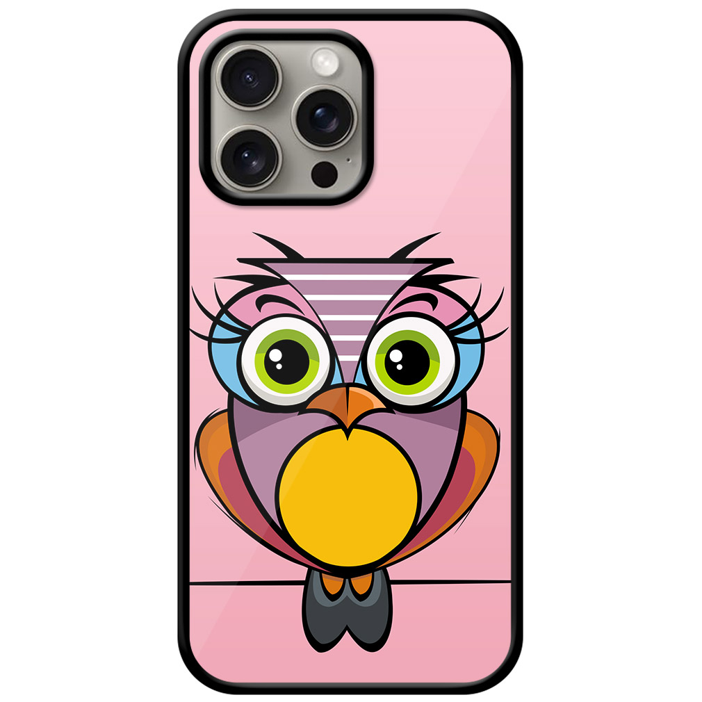 Cute Cartoon Owl Clipart Metal TPU Printed Case