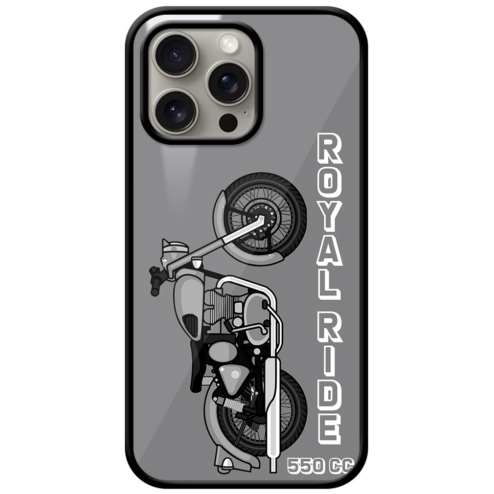 Royal Ride 550cc Motorbike Design Metal TPU Printed Case