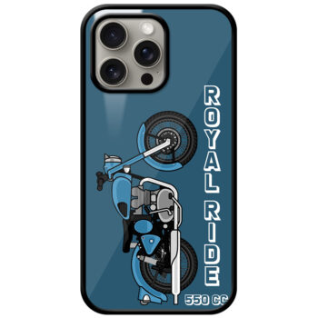 Royal Ride 550cc Motorbike Design Metal TPU Printed Case