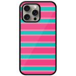 Gold Foil Stripe Pattern Metal TPU Printed Case