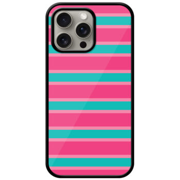 Gold Foil Stripe Pattern Metal TPU Printed Case