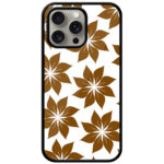 Alluring Flower Pattern Metal TPU Printed Case