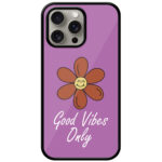 Good Vibes Daisy Flower Illustration Metal TPU Printed Case