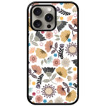 Colorful Floral Pattern Metal TPU Printed Case