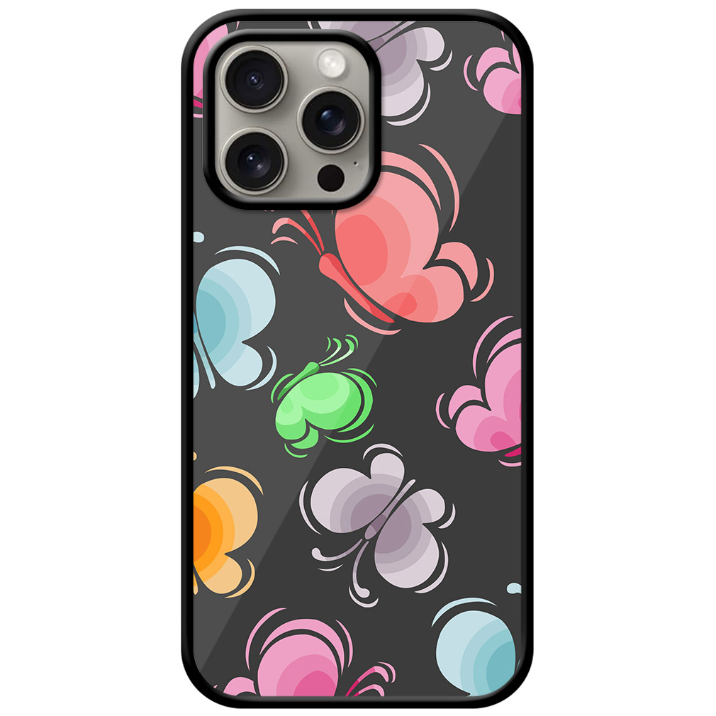 Unique Butterfly Pattern Metal TPU Printed Case