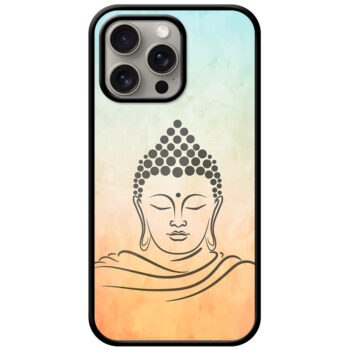 Lord Budha Sketch Illustration Metal TPU Printed Case