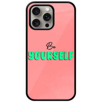Be Yourself Textart Metal TPU Printed Case