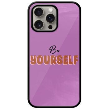 Be Yourself Textart Metal TPU Printed Case