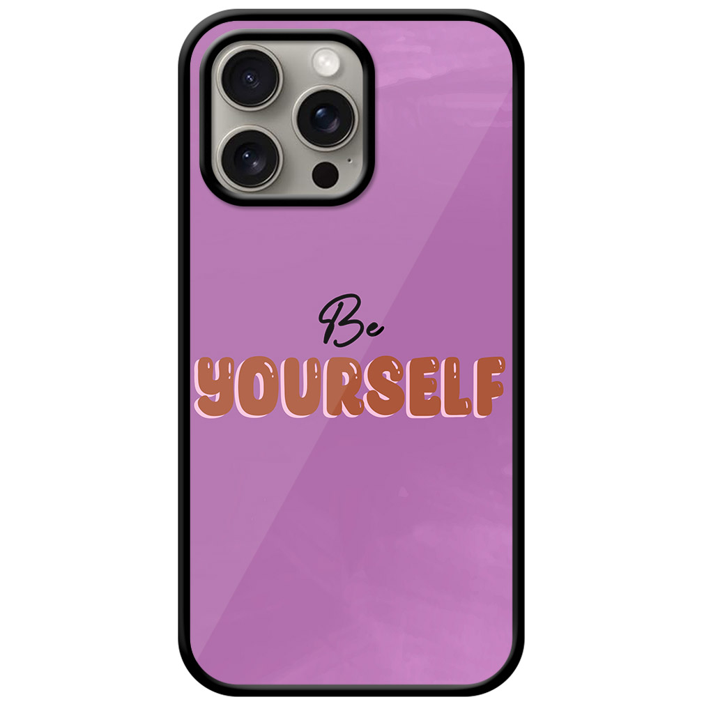 Be Yourself Textart Metal TPU Printed Case