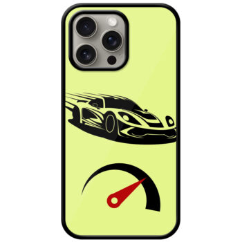 Racing Sports Car Vector Design Metal TPU Printed Case