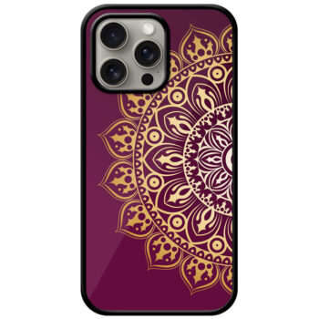 Abstract Golden Mandala Artwork Metal TPU Printed Case