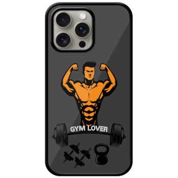 Gym Fitness Vector Illustration Metal TPU Printed Case