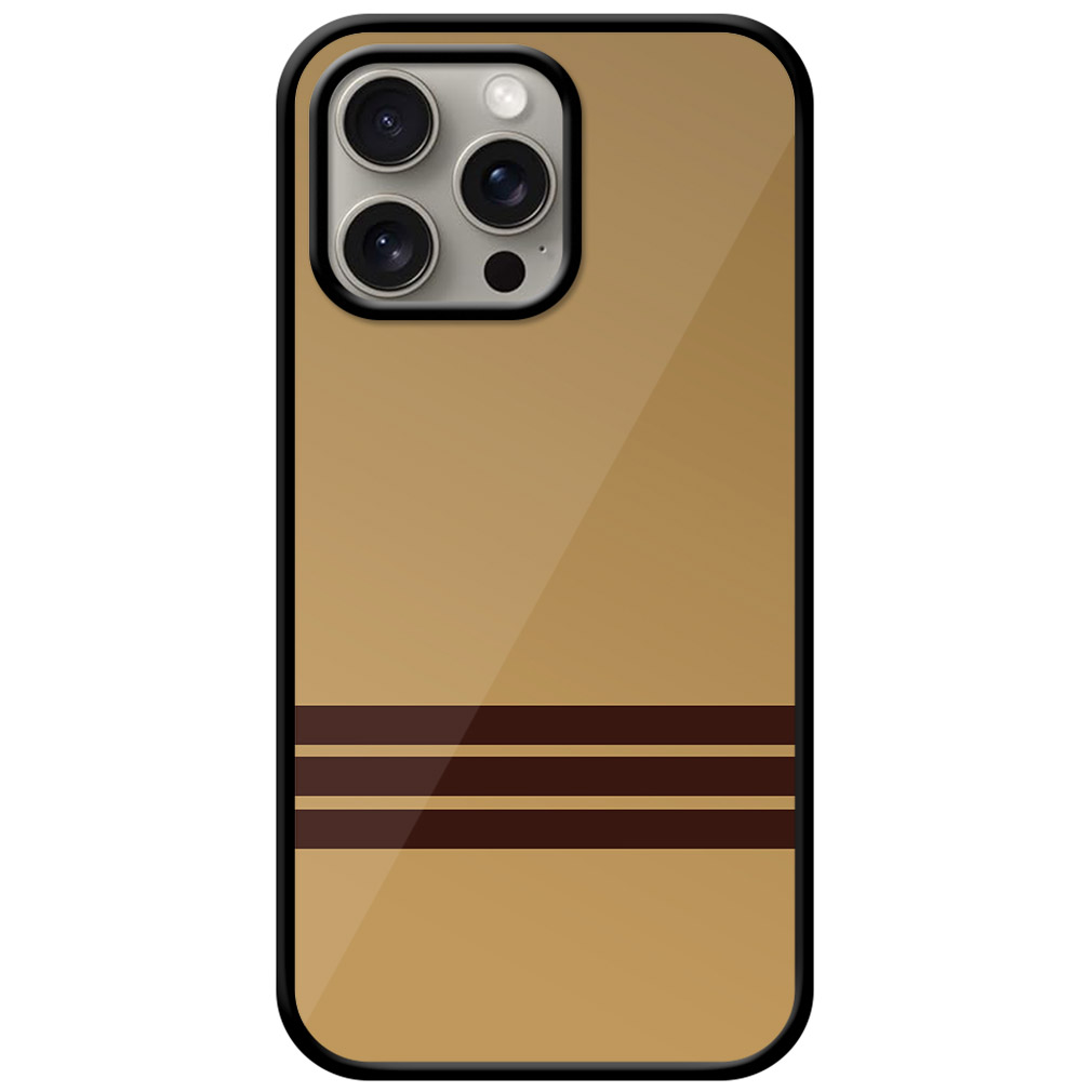 Sober Bold Stripe Pattern Metal TPU Printed Case