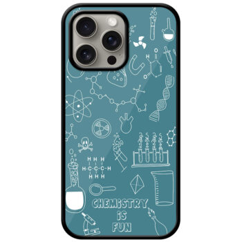 Hand Drawn Chemistry Illustration Metal TPU Printed Case
