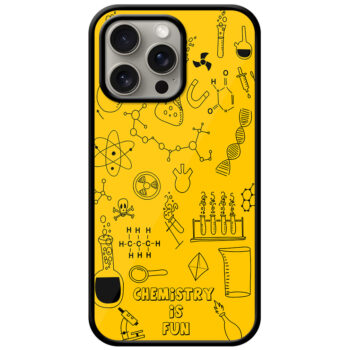 Hand Drawn Chemistry Illustration Metal TPU Printed Case