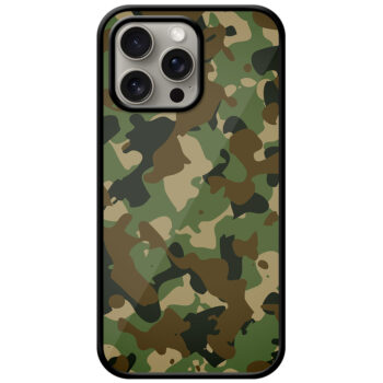 Soldier Camouflage Pattern Metal TPU Printed Case