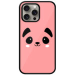 Cute Panda Face Artwork Metal TPU Printed Case