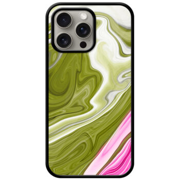 Colorful Liquid Marble Artwork Metal TPU Printed Case