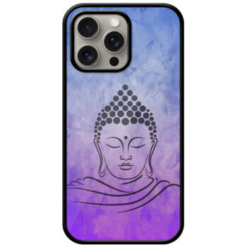 Lord Budha Sketch Illustration Metal TPU Printed Case