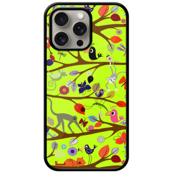 Colorful Arboreal Artwork Metal TPU Printed Case