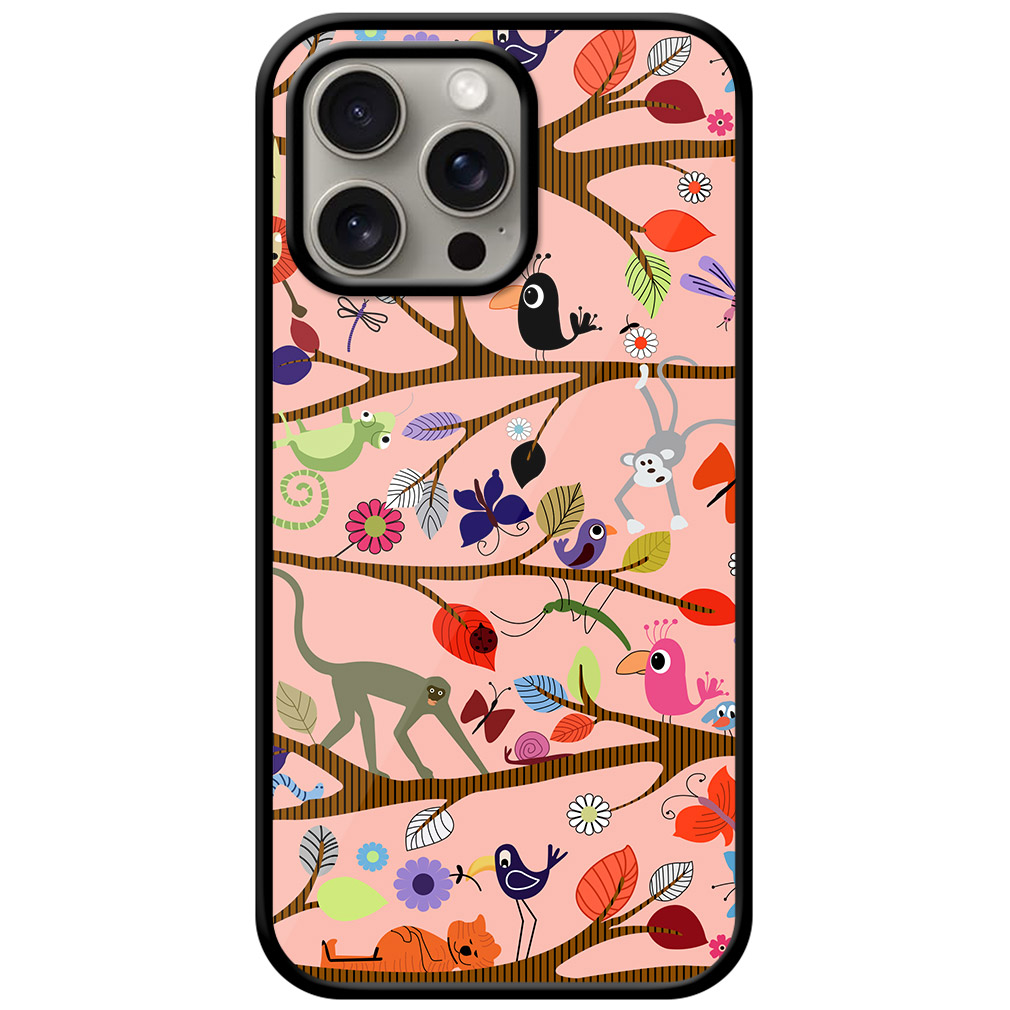 Colorful Arboreal Artwork Metal TPU Printed Case
