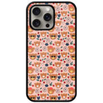Charming Teddy Heart Pattern Metal TPU Printed Case