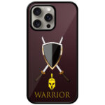 Warrior Gold Skull Vector Design Metal TPU Printed Case