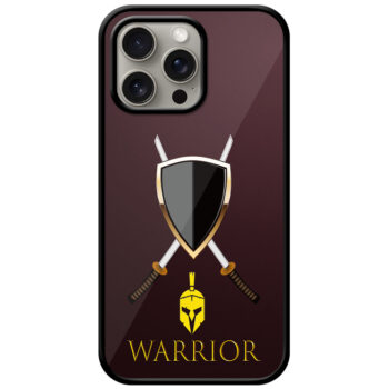 Warrior Gold Skull Vector Design Metal TPU Printed Case