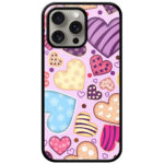Pretty Heart Collection Metal TPU Printed Case