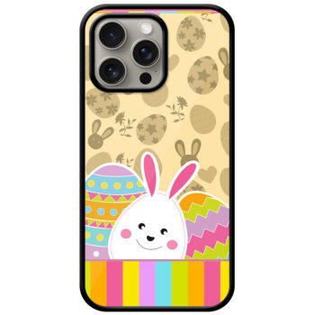 Multicolor Sweet Bunny Design Metal TPU Printed Case