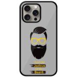 Cool Beard Vector Design Metal TPU Printed Case