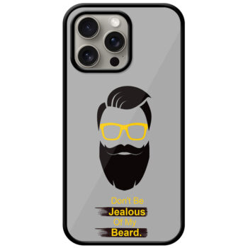 Cool Beard Vector Design Metal TPU Printed Case