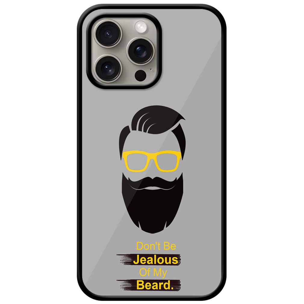 Cool Beard Vector Design Metal TPU Printed Case