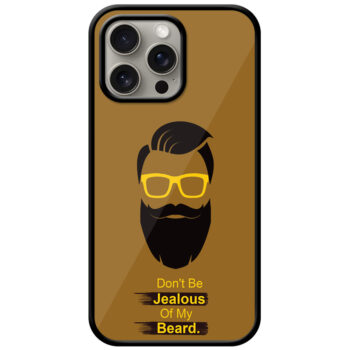 Cool Beard Vector Design Metal TPU Printed Case