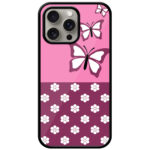 Ornamental Butterfly Design Metal TPU Printed Case