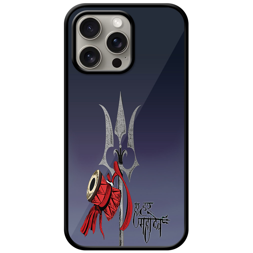 Mahadev’s Trishul Vector Illustration Metal TPU Printed Case